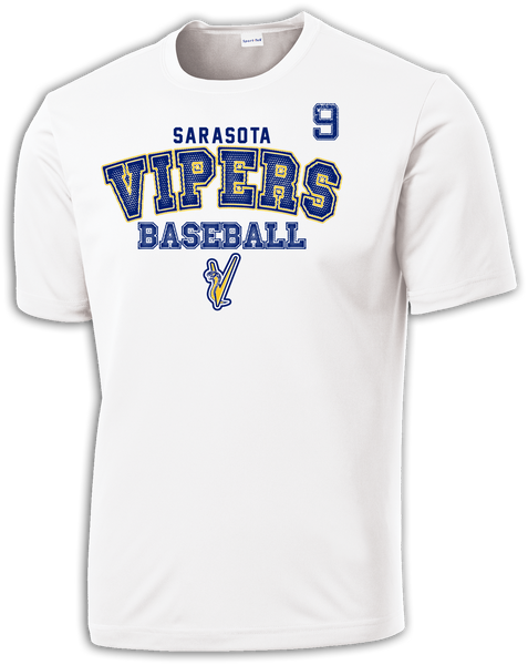 Vipers Baseball Accelerator Dri-Fit T-Shirt w/ Player Number