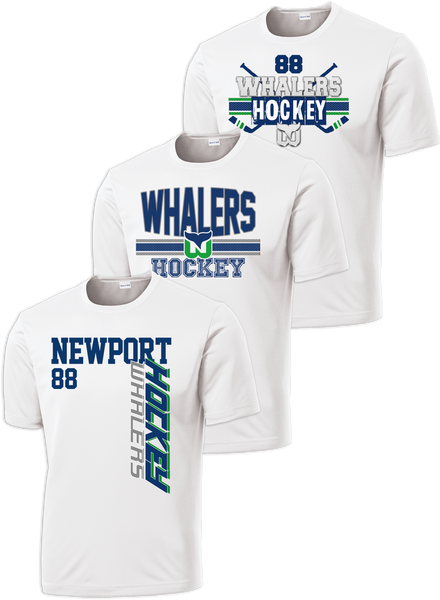 Newport Whalers Hockey Hat Trick Dri-Fit Custom T-Shirt Set