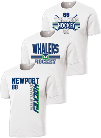 Newport Whalers Hockey Hat Trick Dri-Fit Custom T-Shirt Set