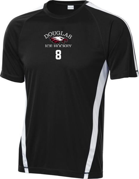 Eagles Hockey Colorblock Competitor Tee w/ Player Number