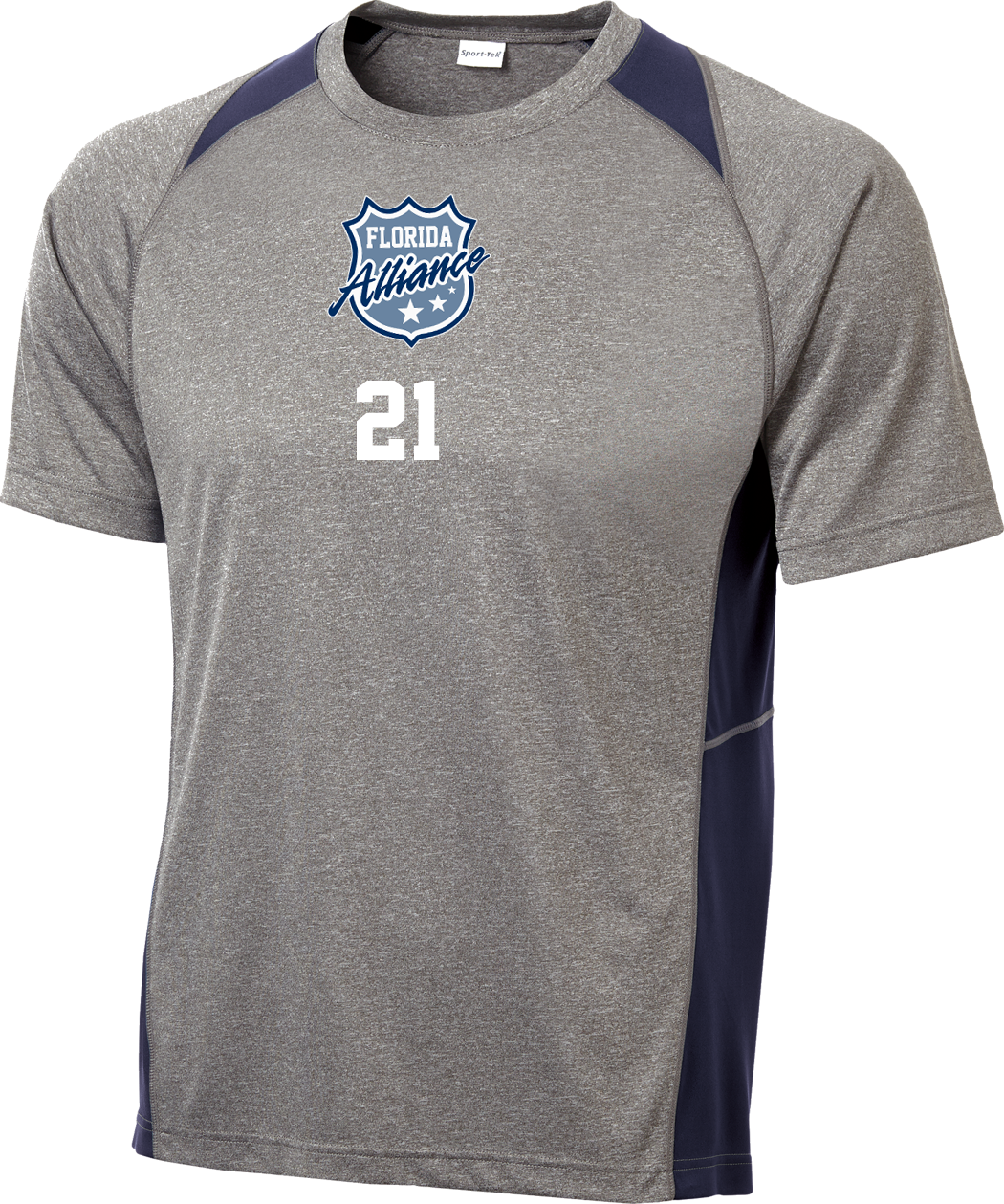 Florida Alliance Heather Colorblock Contender Tee w/ Player Number