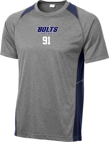 Jr. Bolts Heather Colorblock Contender Tee w/ Player Number