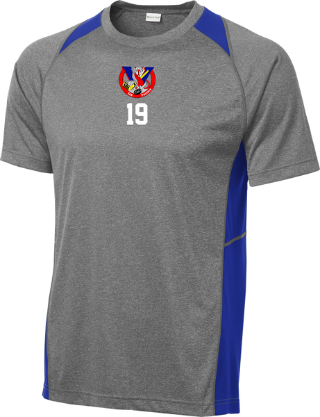 Vipers Heather Colorblock Contender Tee w/ Player Number