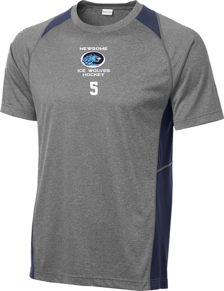 Newsome Heather Colorblock Contender Tee w/ Player Number