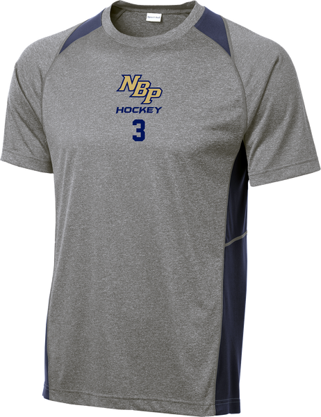 North Broward Prep Heather Colorblock Contender Tee w/ Player Number
