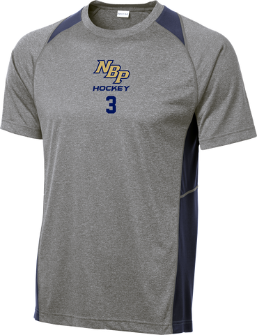 North Broward Prep Heather Colorblock Contender Tee w/ Player Number