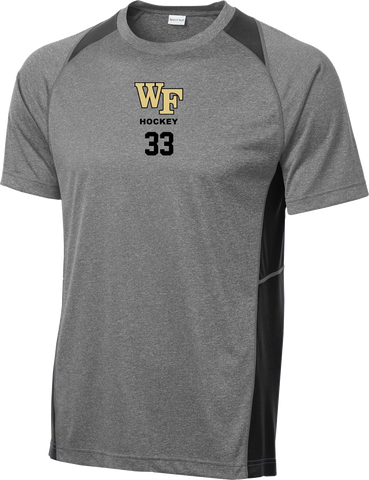 Wake Forest Heather Colorblock Contender Tee w/ Player Number