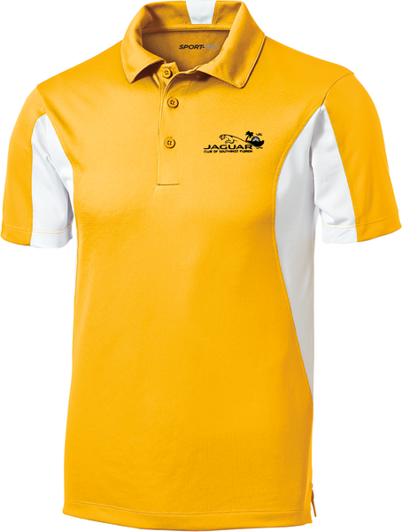 Jaguar Club of Southwest Florida Side Blocked Micropique Polo