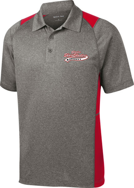Sharp Shooters Heather Colorblock Contender Polo