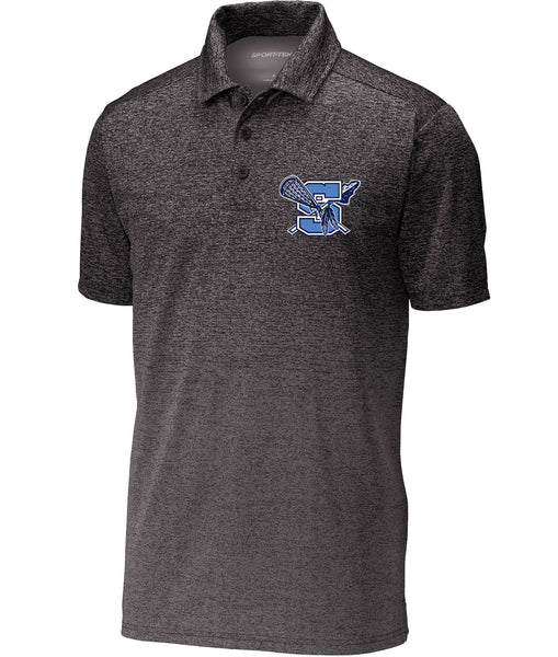 Warriors Lacrosse Sport-Tek Ombre Heather Polo