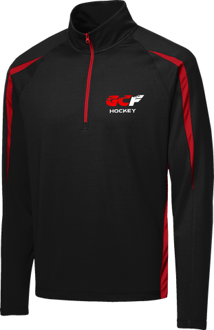 Gulf Coast Flames Stretch 1/2-Zip Colorblock Pullover