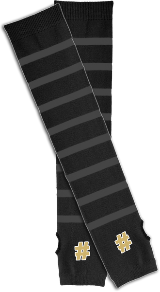 Jr. Knights Striped Arm Socks w/ Player Number