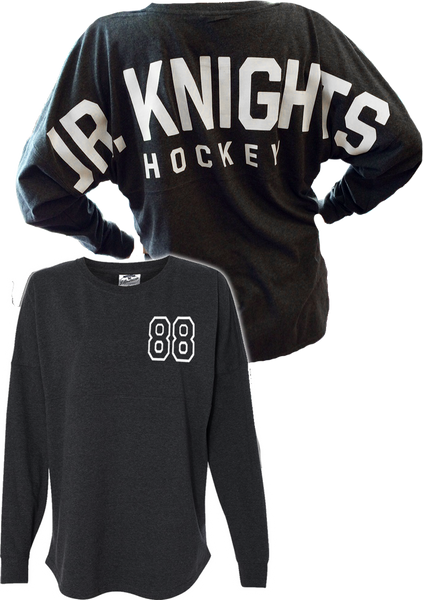 Jr. Knights Hockey Ladies Oversized Jersey Tee