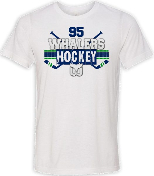 Newport Whalers Face Off T-shirt with Player Number
