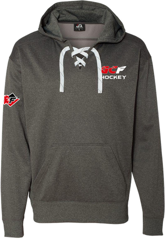 Gulf Coast Flames Hockey Lace Polyester Hoodie