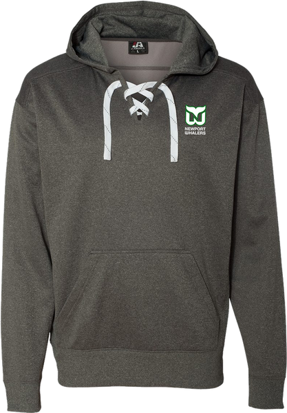 Newport Whalers Hockey Polyester Lace Up Hoodie