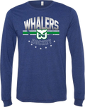 Newport Whalers Hockey Unisex Long Sleeve Triblend T-Shirt