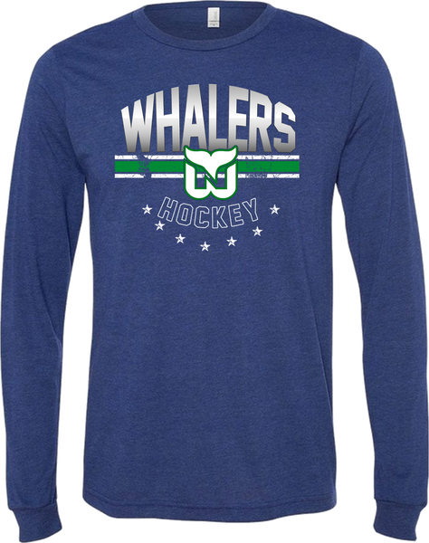 Newport Whalers Hockey Unisex Long Sleeve Triblend T-Shirt