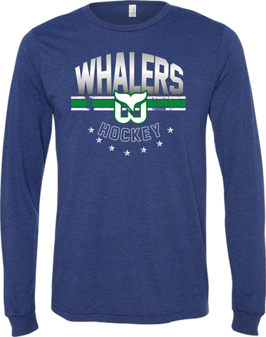 Newport Whalers Hockey Unisex Long Sleeve Triblend T-Shirt