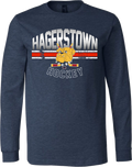 Hagerstown Bulldogs Hockey Gradient Triblend Long Sleeve T-Shirt