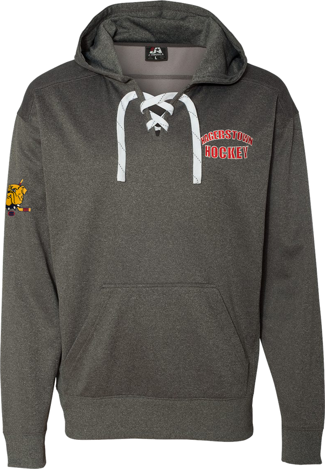 Hagerstown Bulldogs Hockey Lace Polyester Hoodie