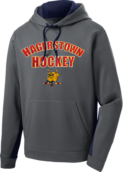 Hagerstown Bulldogs Hockey Sport-Wick Fleece Colorblock Hoodie