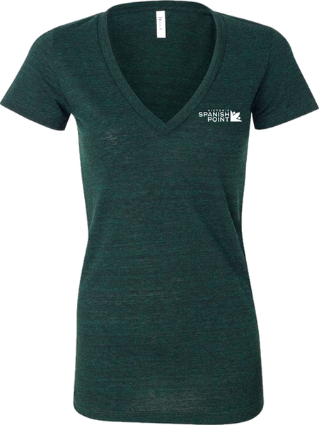 Spanish Point Logo Ladies Triblend V-Neck