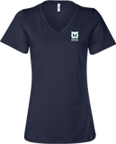 Newport Whalers Hockey Ladies Relaxed V-Neck Tee