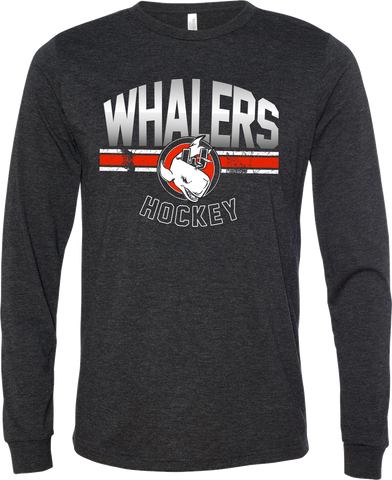 Middlesex Whalers Hockey Gradient Long Sleeve T-Shirt