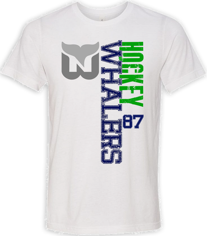 Newport Whalers Faded Logo T-shirt with Player Number