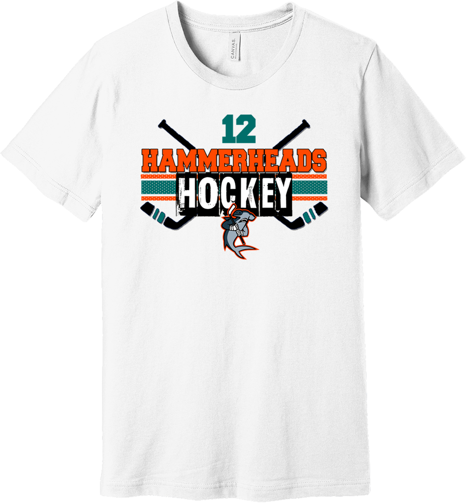 Hagerstown Hammerheads Hockey Hometown T-shirt with Player Number