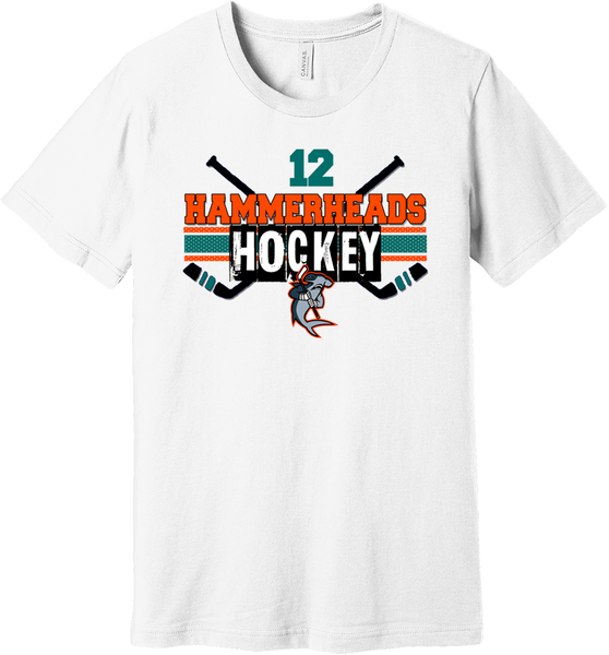 Hagerstown Hammerheads Hockey Hometown T-shirt with Player Number