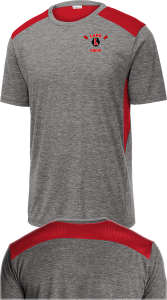 Lake Crew Tri-Blend Wicking Draft Tee with Mesh Panels