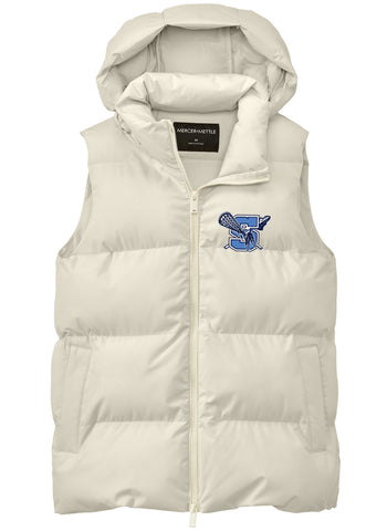 Warriors Lacrosse Ladies Puffy Vest