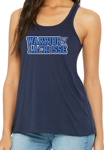 Warriors Lacrosse Ladies Bella Flowy Racerback Tank