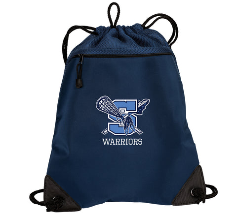 Warriors Lacrosse Cinch Pack with Mesh Trim