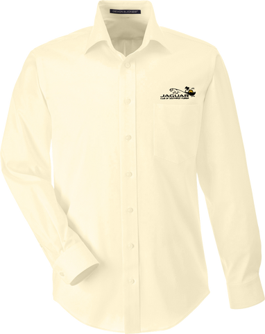 Jaguar Club of Southwest Florida Mens Long Sleeve Solid Stretch Twill