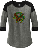 Dighton-Rehoboth Printed NewEra Ladies 3/4-Sleeve Raglan Tee