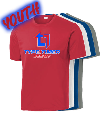 Type 1 Timer Hockey YOUTH PosiCharge Competitor Tee