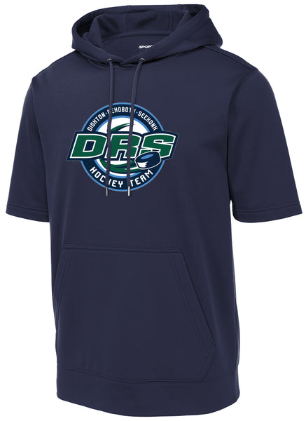 DRS Hockey Sport-Wick Fleece Short Sleeve Hooded Pullover