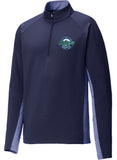 DRS Hockey Sport-Wick Stretch Contrast 1/2-Zip Pullover