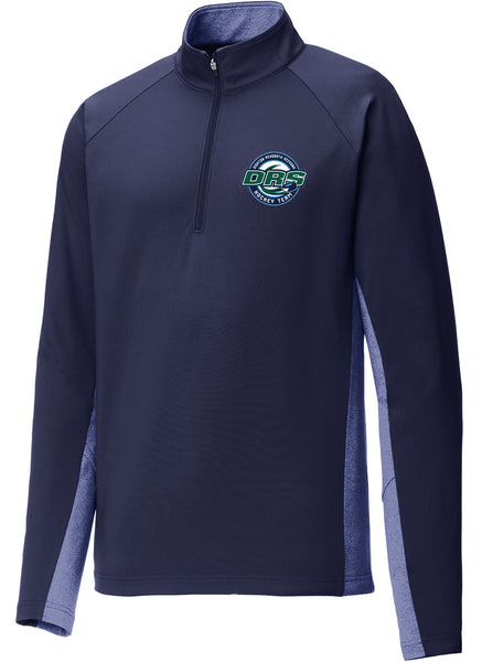 DRS Hockey Sport-Wick Stretch Contrast 1/2-Zip Pullover