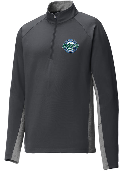 DRS Hockey Sport-Wick Stretch Contrast 1/2-Zip Pullover