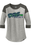 DRS Hockey NewEra Ladies Heritage Blend 3/4-Sleeve Raglan Tee