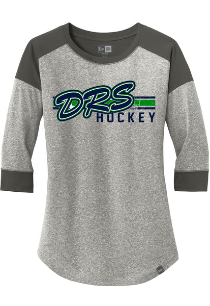 DRS Hockey NewEra Ladies Heritage Blend 3/4-Sleeve Raglan Tee