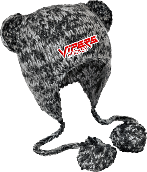 Vipers Hand Knit Cat-Eared Beanie