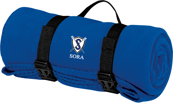 South Orlando Rowing Association Fleece Blanket with Strap