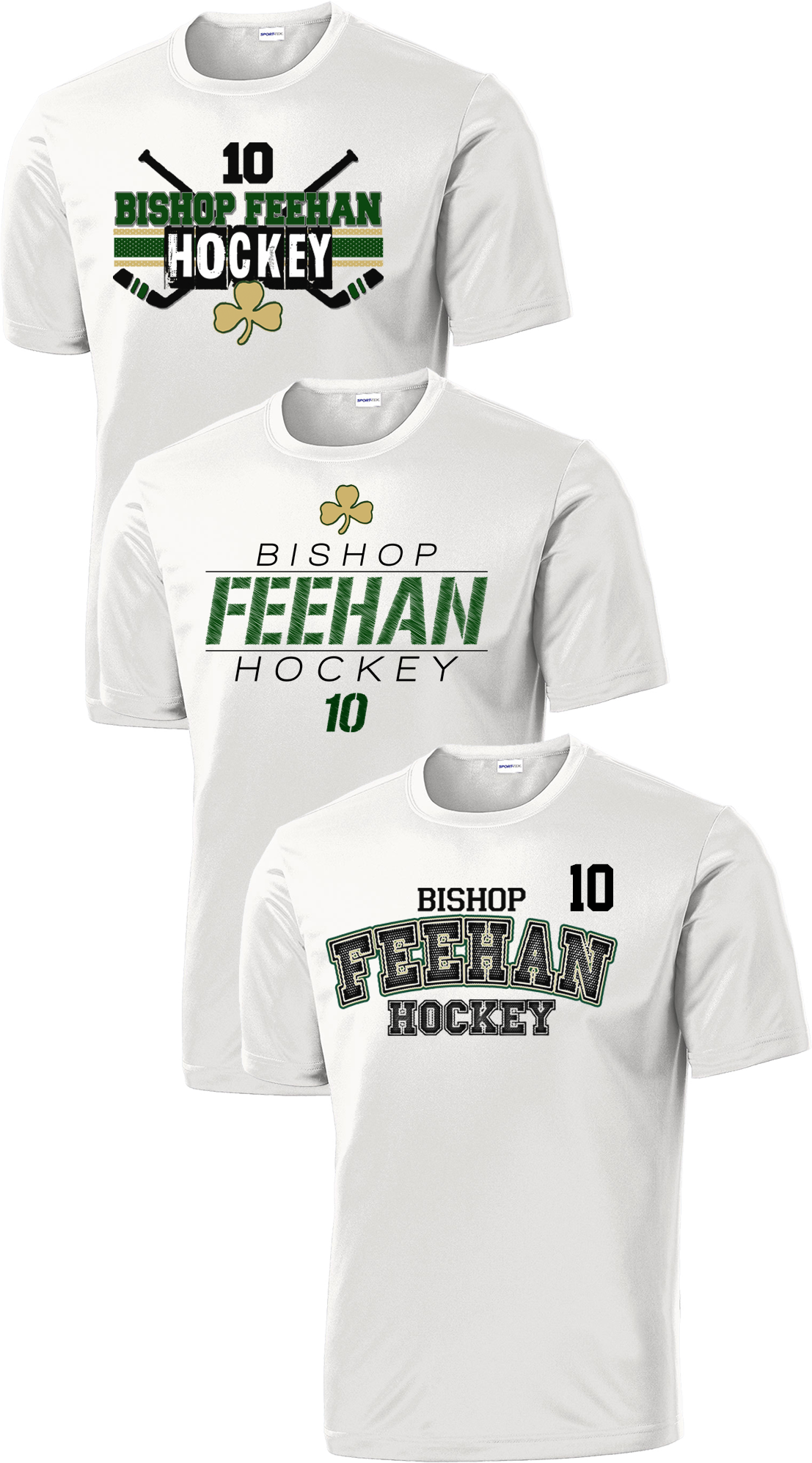 Bishop Feehan Hat Trick Dri-Fit Custom T-Shirt Set