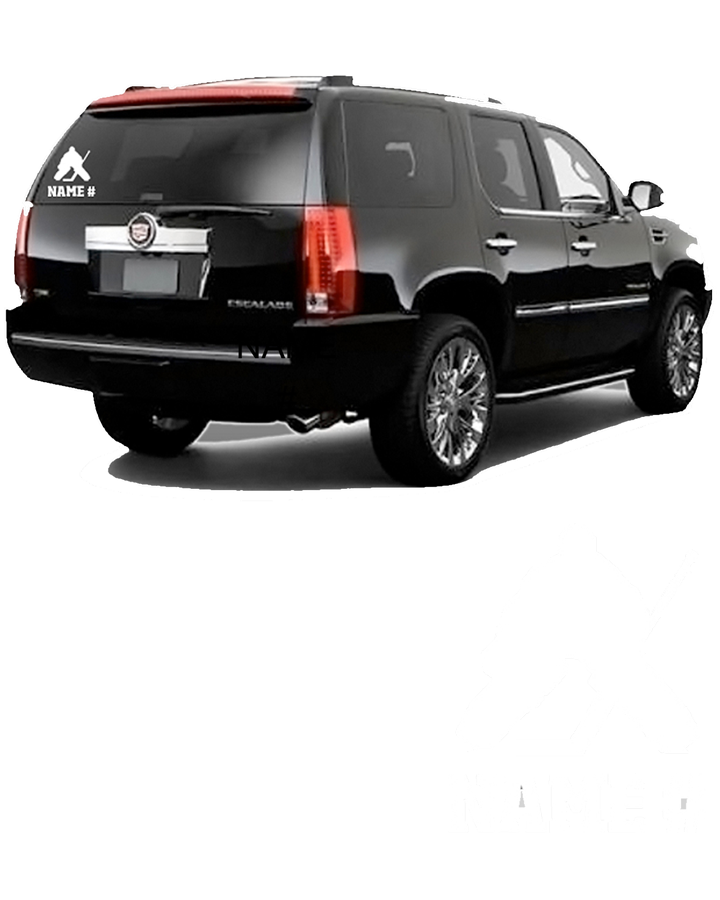 Vinyl Hockey Goalie Car Decal