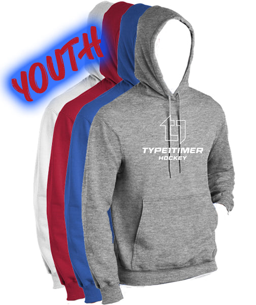 Type 1 Timer Hockey YOUTH Essential Fleece Pullover Hooded Sweatshirt